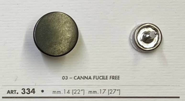 Black metal jean buttons for sewing featuring a simple design and durable construction