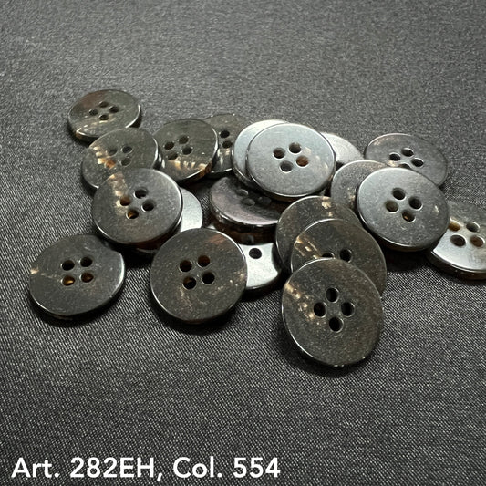 Assorted suit and coat buttons in dark shades, perfect for tailoring and garment repairs