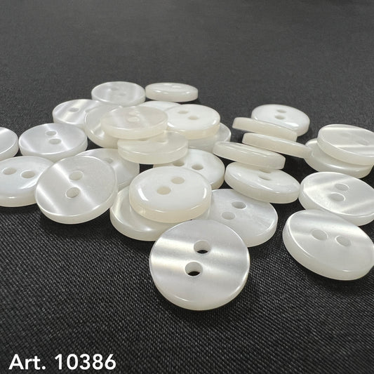 Basic Two Hole Poly Pearl Button
