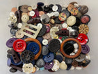 Assorted mystery mix of buttons in many materials, colors and sizes - Buttonology Bag-O-Buttons grab bag