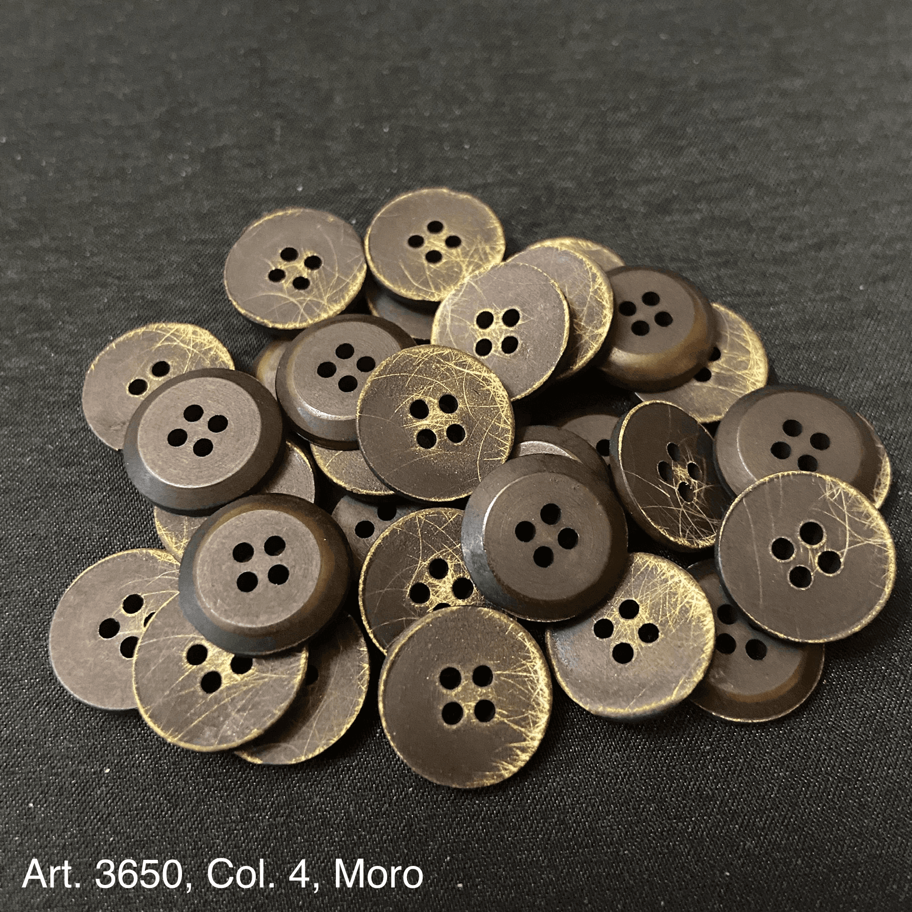 Assorted Brown Buttons for Shirts and Blouses with Four Holes for Easy Sewing
