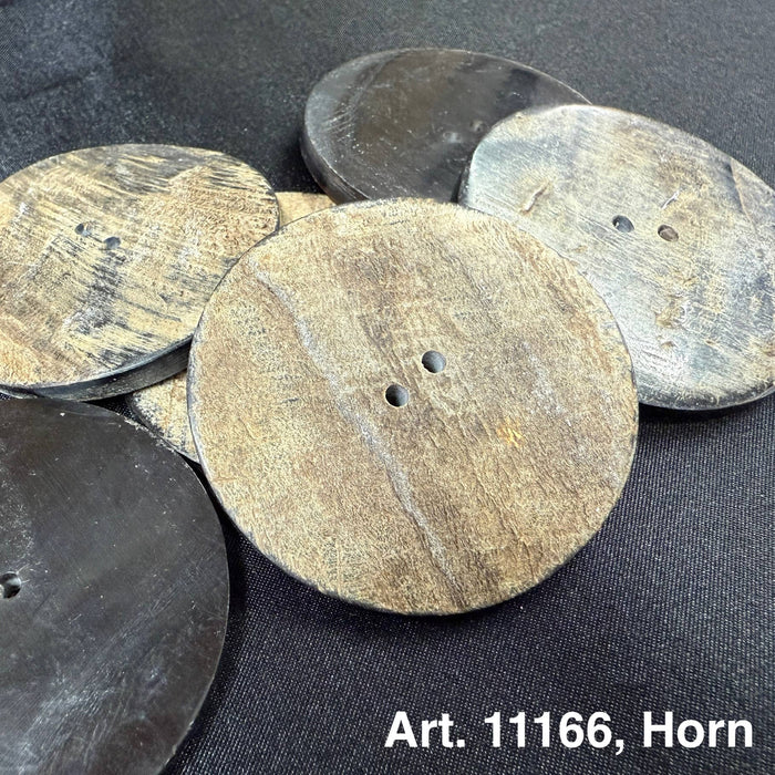 Natural horn buttons in various shades from Buttonology Inc to buy horn buttons online