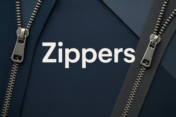 Types of zipper catalog