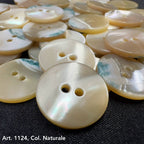 Natural colored shell buttons perfect for DIY shell button projects by Buttonology Inc