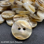 2-hole garment buttons bulk in natural colors for sewing and crafting projects