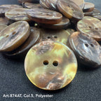 2-hole garment buttons bulk in a variety of brown and earth tones from Buttonology Inc.