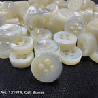 Pearl white decorative buttons from Buttonology Inc. perfect to buy decorative buttons online for sewing projects