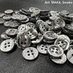 Collection of high-quality craft buttons online in Smoke color by Buttonology Inc.