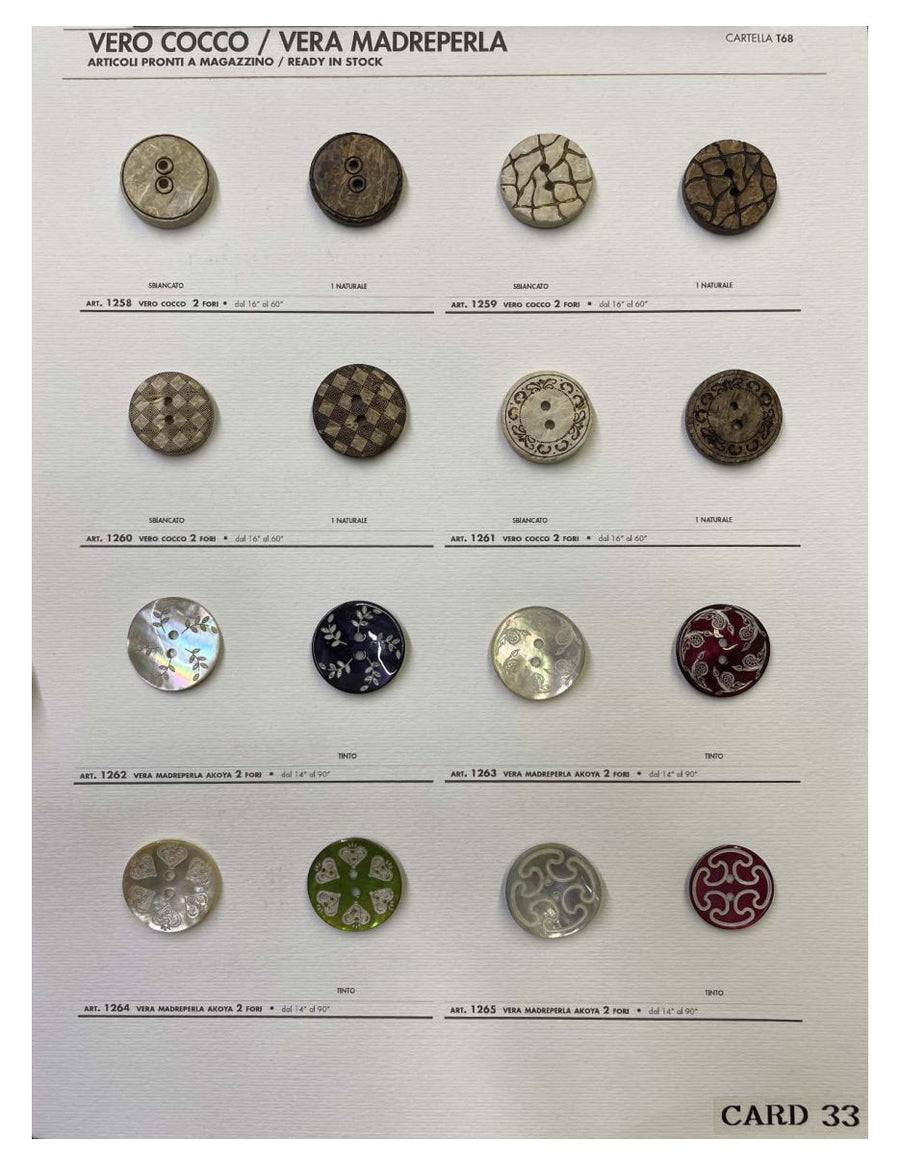 Mill sample card 33, Vero Cocco