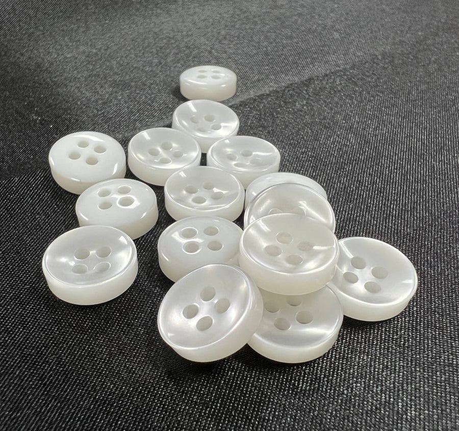 Shirting buttons, close-up