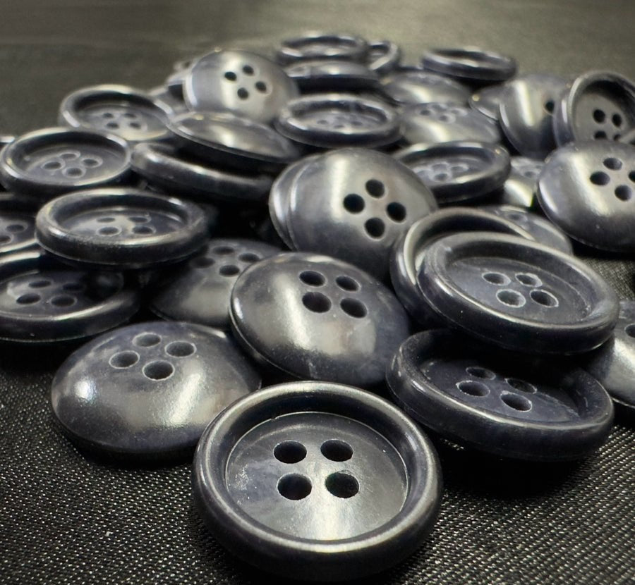 Urea resin buttons, close-up