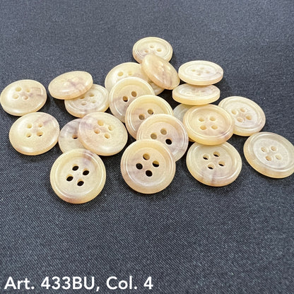 Set of premium 4-hole sewing buttons in natural tones for versatile crafting projects