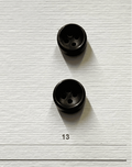 Real horn buttons for suits by Buttonology Inc featuring two color options with four holes and various sizes