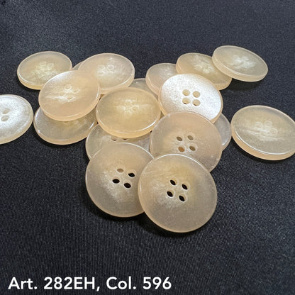 Translucent suit and coat buttons in various sizes by Buttonology Inc for garment sewing