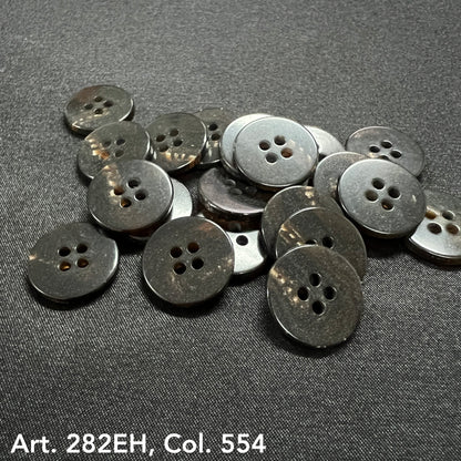 Assorted suit and coat buttons in dark shades, perfect for tailoring and garment repairs