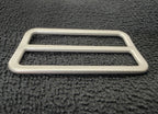 Wide antique silver sliders by Buttonology Inc for creating stylish belts and accessories