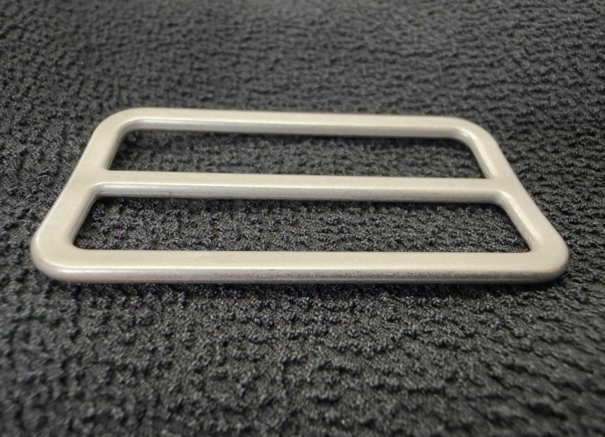 Wide antique silver sliders by Buttonology Inc for creating stylish belts and accessories