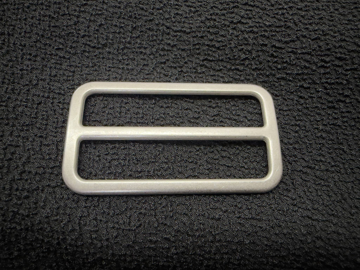 Wide antique silver sliders buckle by Buttonology Inc for straps and accessories