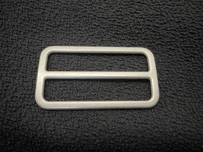 Wide antique silver sliders buckle by Buttonology Inc for straps and accessories